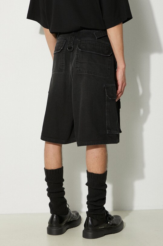 Clothing VETEMENTS denim shorts Multipocket Cargo Denim Shorts UE64SS100B black