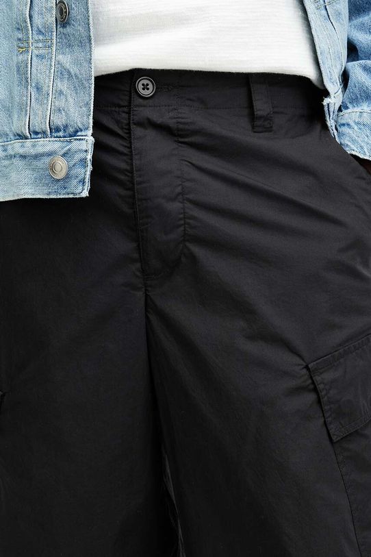 Odzież AllSaints szorty bawełniane ARDY M026TA czarny