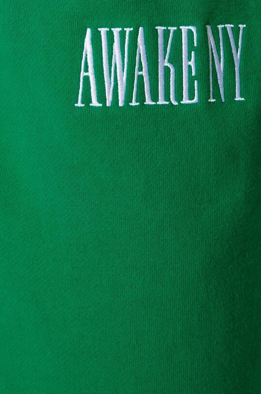Awake NY pantaloni scurti din bumbac Awake Sweatshort SP24.PA006 verde