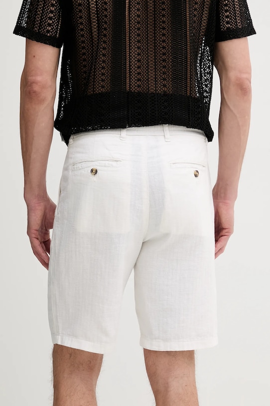 Одежда Шорты с примесью льна Lindbergh 30.505020.OPTICALWHI белый
