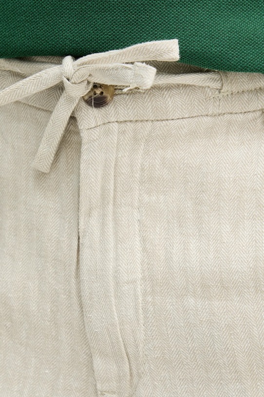 Λινό σορτς Lindbergh μπεζ 30.505020.OPTICALWHI