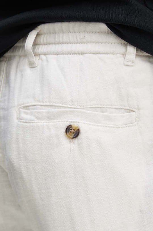 Lindbergh pantaloni scurți din amestec de in bej 30.505020.OPTICALWHI