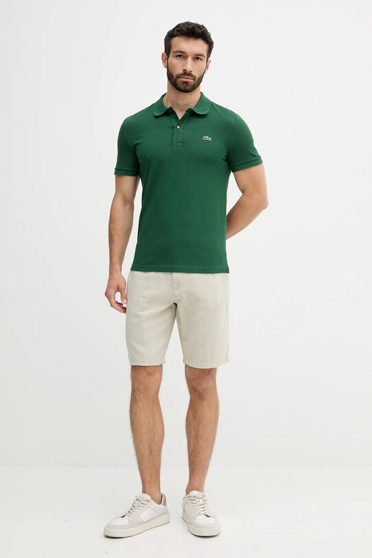 Lindbergh pantaloni scurți din amestec de in 30.505020.OPTICALWHI gri SS25
