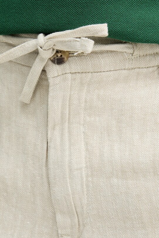 Lindbergh szorty z domieszką lnu szary 30.505020.OPTICALWHI