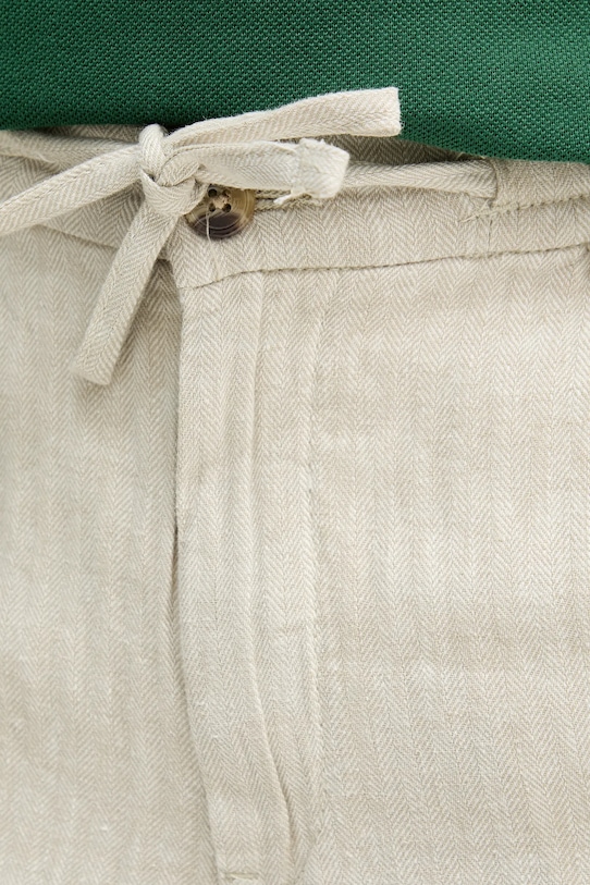 Kratke hlače s dodatkom lana Lindbergh siva 30.505020.OPTICALWHI