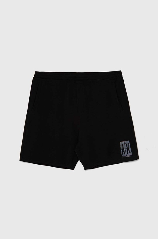 Armani Exchange pantaloni scurti tricotaj negru 3DZSJE.ZJZDZ