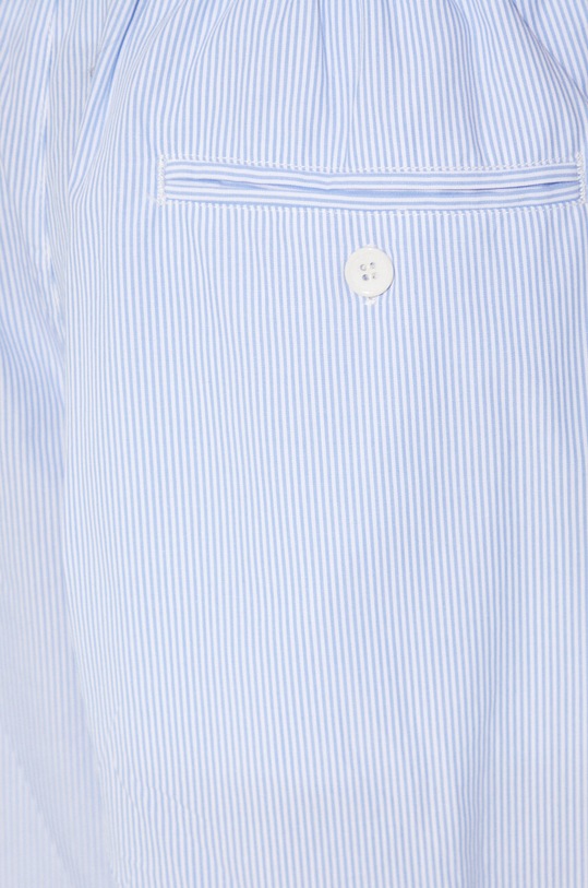MKI MIYUKI ZOKU pantaloni scurti din bumbac Striped Shorts STRIPED.SHORTS albastru