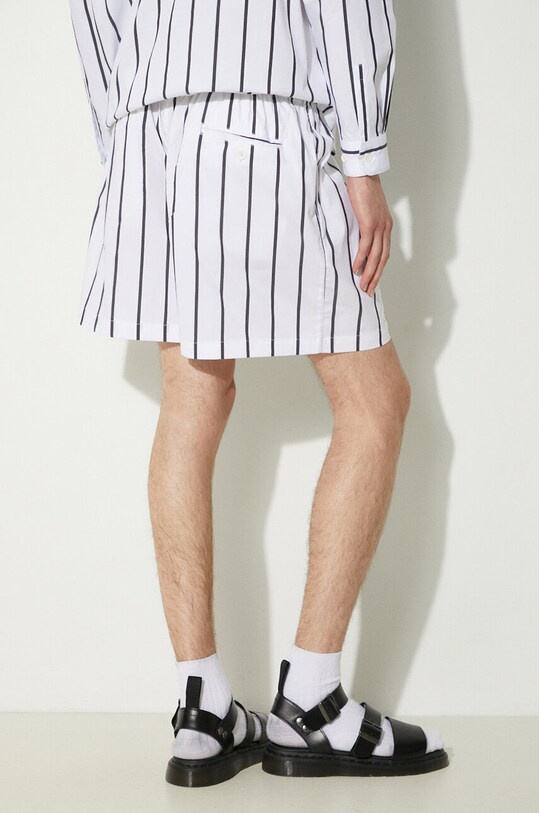 Одежда Хлопковые шорты MKI MIYUKI ZOKU Striped Shorts STRIPED.SHORTS чёрный