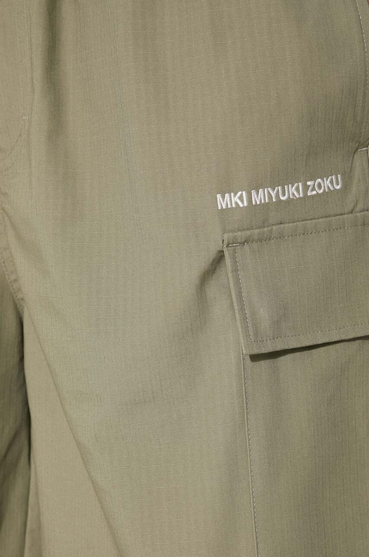 MKI MIYUKI ZOKU pantaloni scurti din bumbac Ripstop Cargo Shorts RIPSTOP.CARGO.SHORTS verde