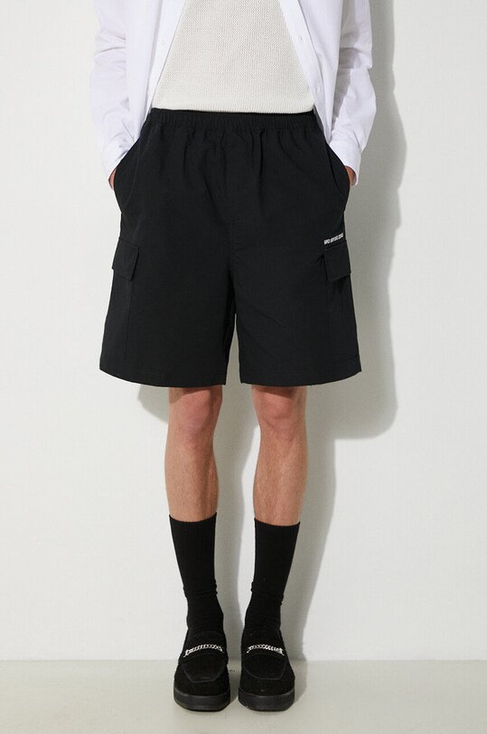 MKI MIYUKI ZOKU pantaloni scurti din bumbac Ripstop Cargo Shorts negru RIPSTOP.CARGO.SHORTS