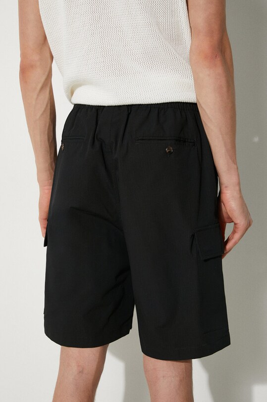 MKI MIYUKI ZOKU pantaloni scurti din bumbac Ripstop Cargo Shorts RIPSTOP.CARGO.SHORTS negru