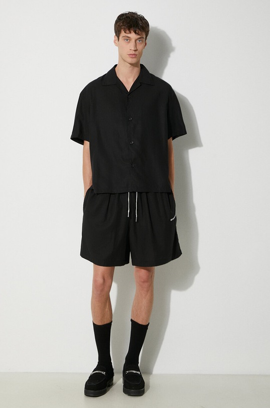 MKI MIYUKI ZOKU szorty Tencel Shorts TENCEL.SHORTS czarny SS24