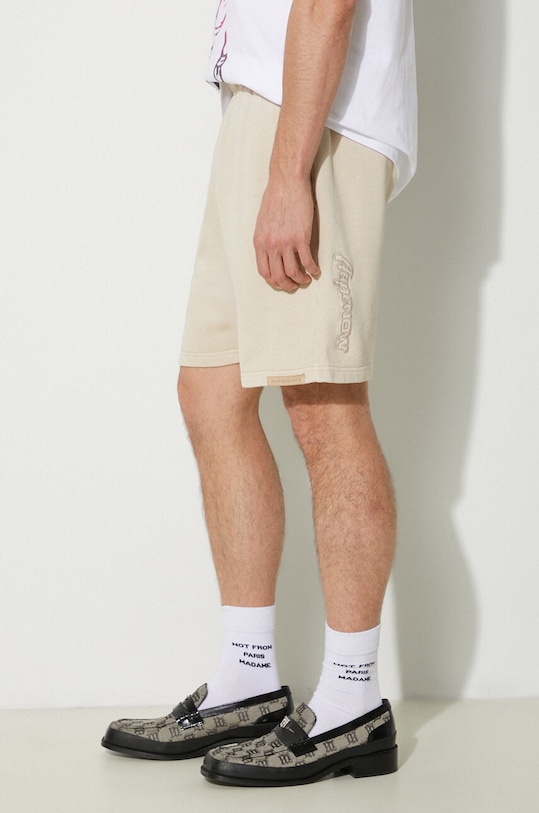 Βαμβακερό σορτσάκι AAPE μπεζ AAPSPMA675XXM