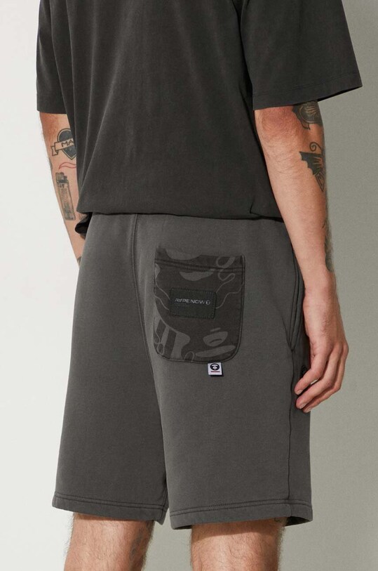 Odzież AAPE szorty bawełniane AAPSPMA675XXM szary