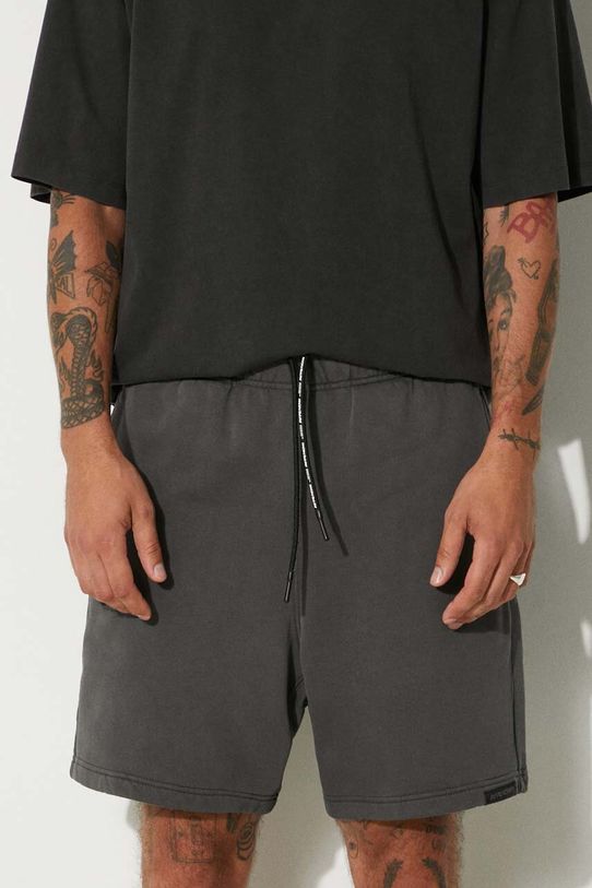 AAPE szorty bawełniane szary AAPSPMA675XXM