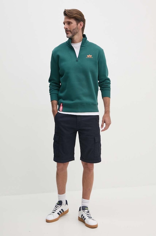 Λινό σορτς Guess M4GD17.WFBXA σκούρο μπλε SS24