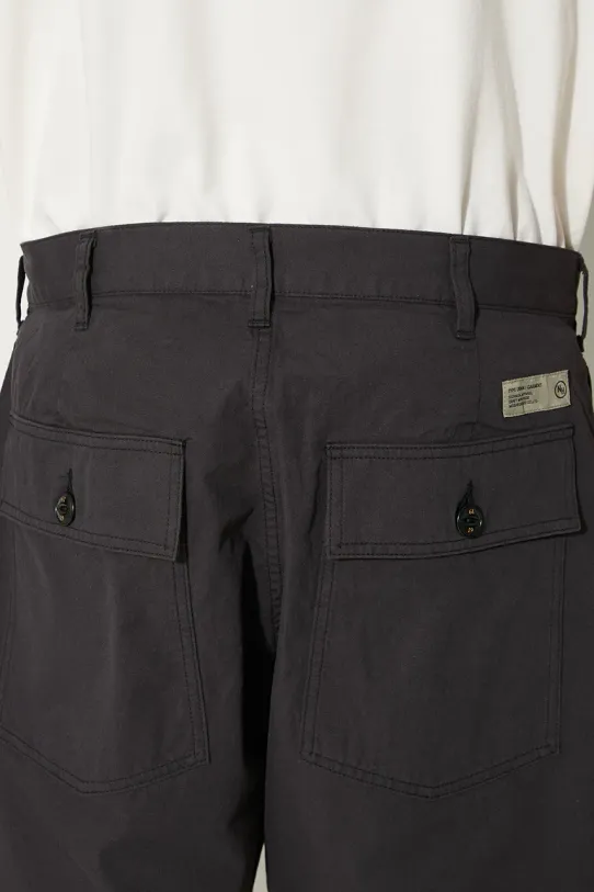 NEIGHBORHOOD pantaloni scurti Baker Short Pants negru 241AQNH.PTM02