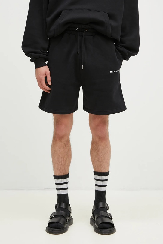 Шорты MKI MIYUKI ZOKU Uniform Shorts трикотаж чёрный UNIFORM.SHORTS