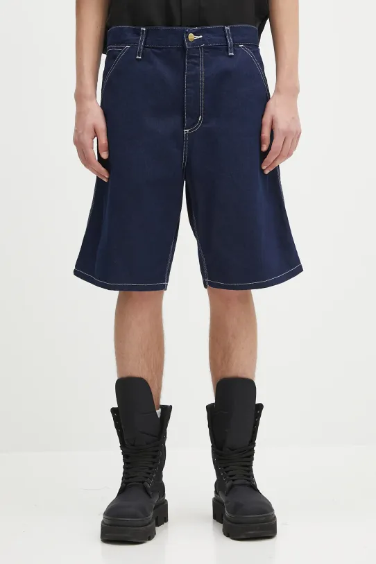Carhartt WIP pantaloni scurți din bumbac Simple Short uni bleumarin I033333.012Y