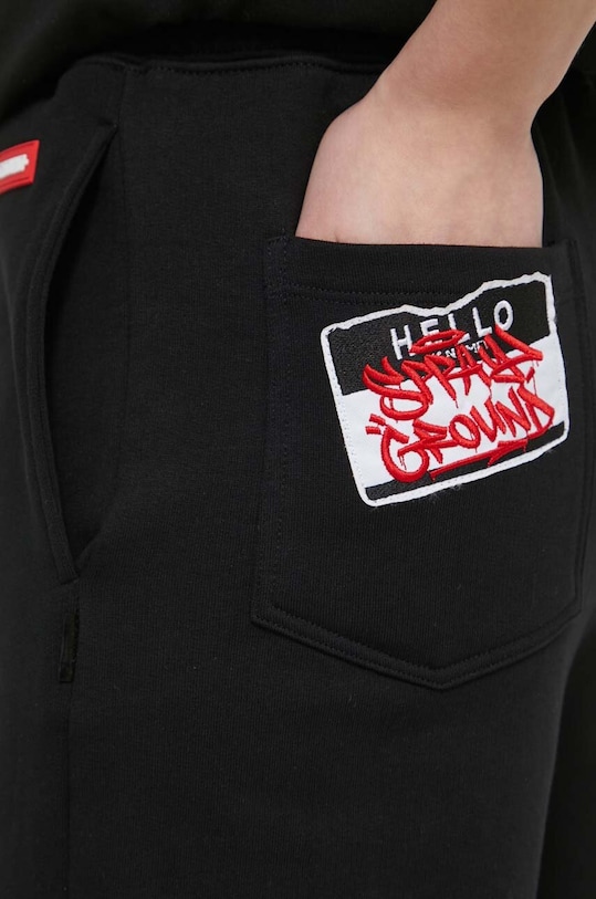 Sprayground pantaloni scurti din bumbac SP441 negru