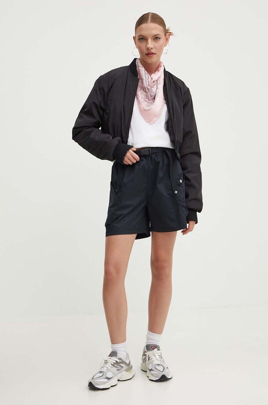 Bavlněné šortky Converse 10026395.A03 černá SS24