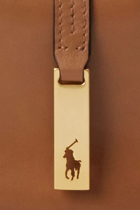 Kožna torba Polo Ralph Lauren 428871248 bež