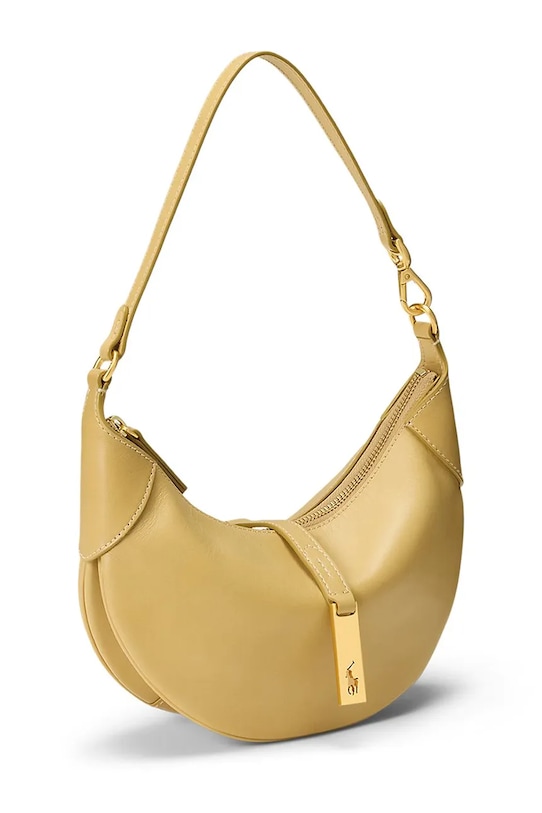 Akcesoria Polo Ralph Lauren torebka rogal damska skórzana 428871248 żółty