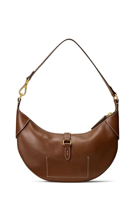 Akcesoria Polo Ralph Lauren torebka skórzana 428871248 brązowy