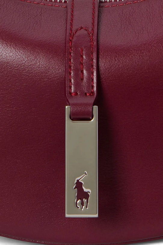 Polo Ralph Lauren torebka skórzana 428871248 bordowy