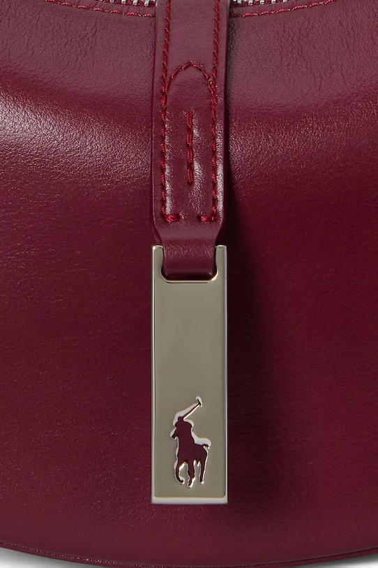 Polo Ralph Lauren torebka skórzana 428871248 bordowy