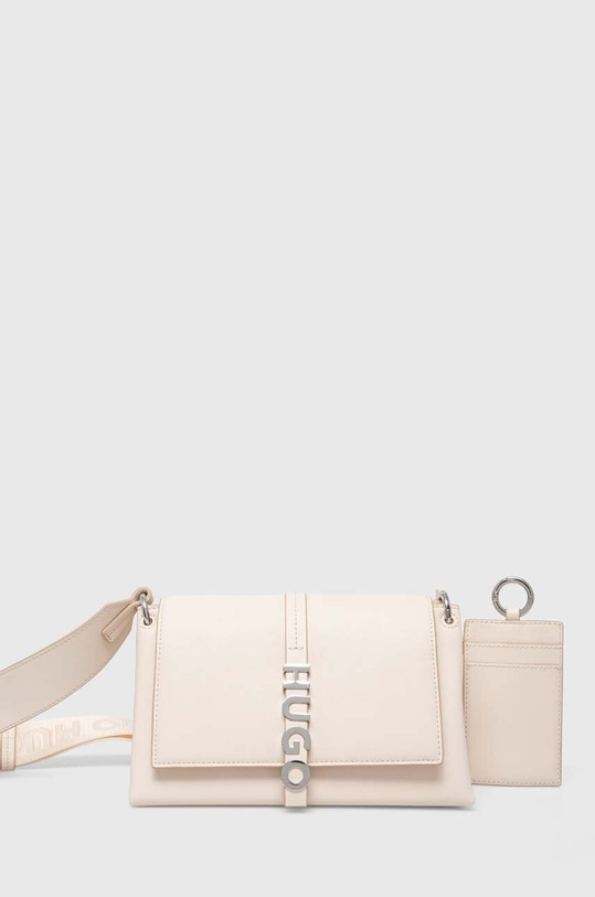 HUGO torebka nie mieści A4 biały 50499831