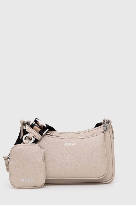 HUGO torebka nie mieści A4 beżowy 50516579
