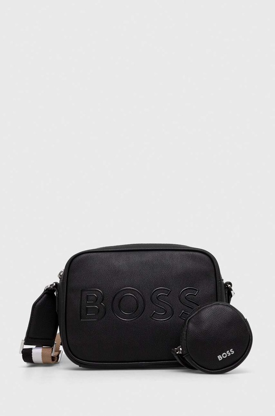 BOSS kézitáska szintetikus bőr fekete 50517789