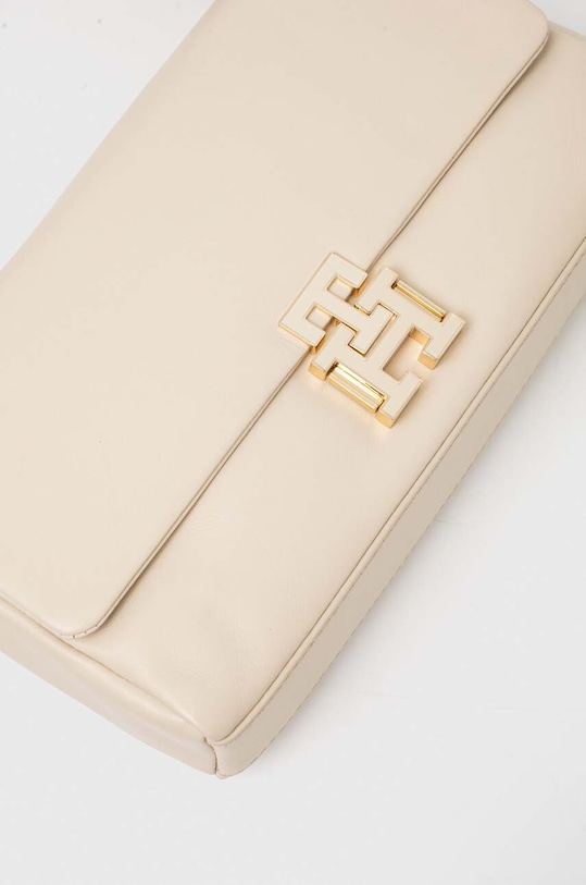 Tommy Hilfiger torebka skórzana beżowy AW0AW15685