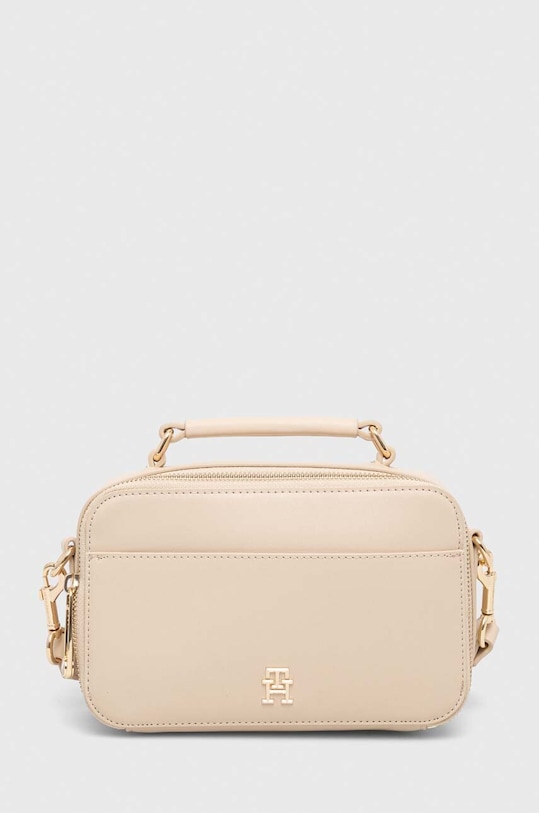 Tommy Hilfiger torebka nie mieści A4 beżowy AW0AW15689