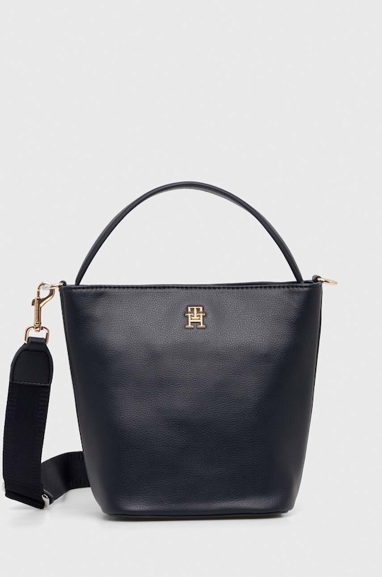 Tommy Hilfiger torebka nie mieści A4 granatowy AW0AW15699