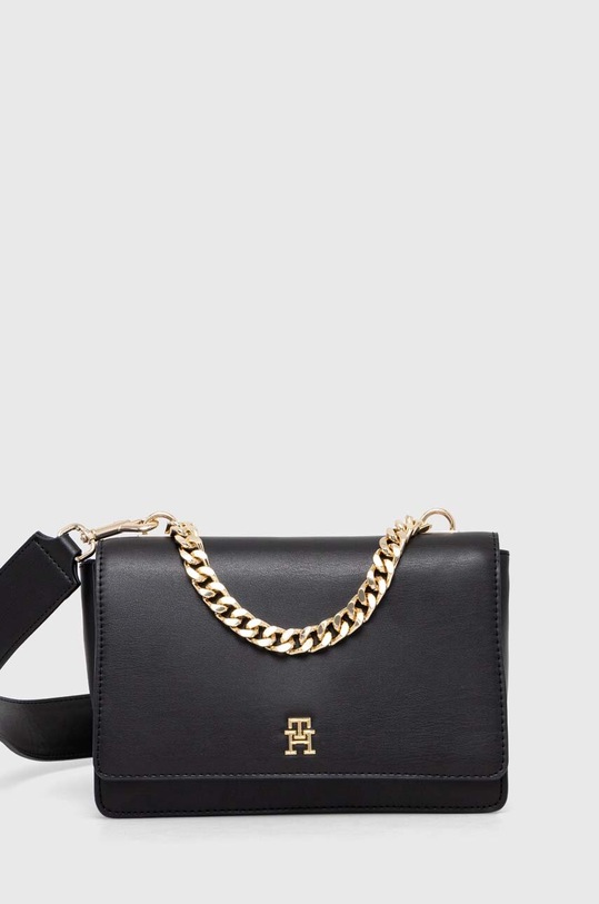 Tommy Hilfiger torebka nie mieści A4 czarny AW0AW15725