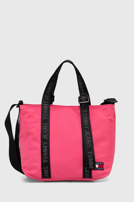 Kabelka Tommy Jeans hladký růžová AW0AW15817