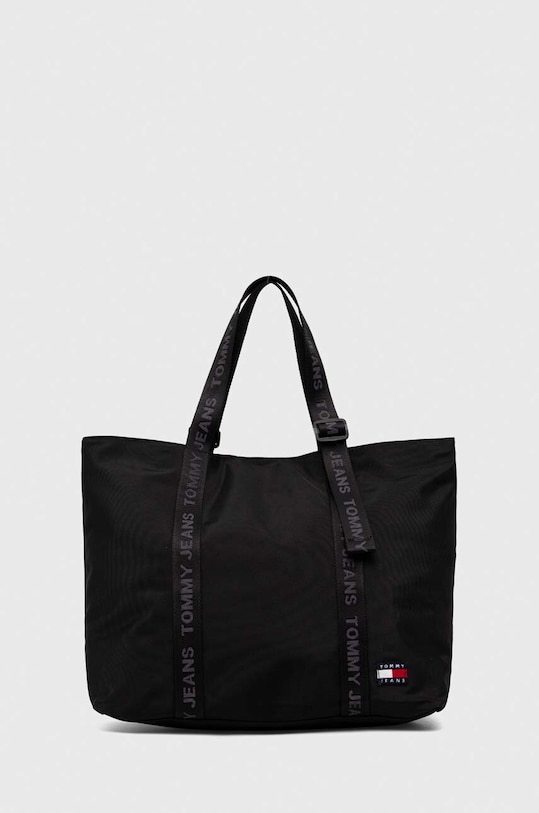 Kabelka Tommy Jeans hladký černá AW0AW15819