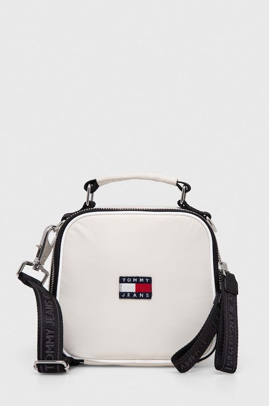 Kabelka Tommy Jeans vzorovaný béžová AW0AW16100