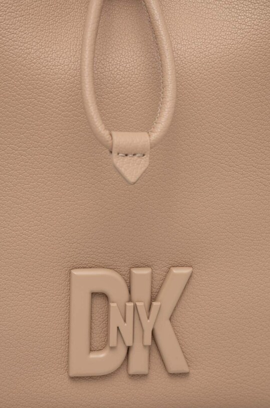 Usnjena torbica Dkny bež R41JKC55