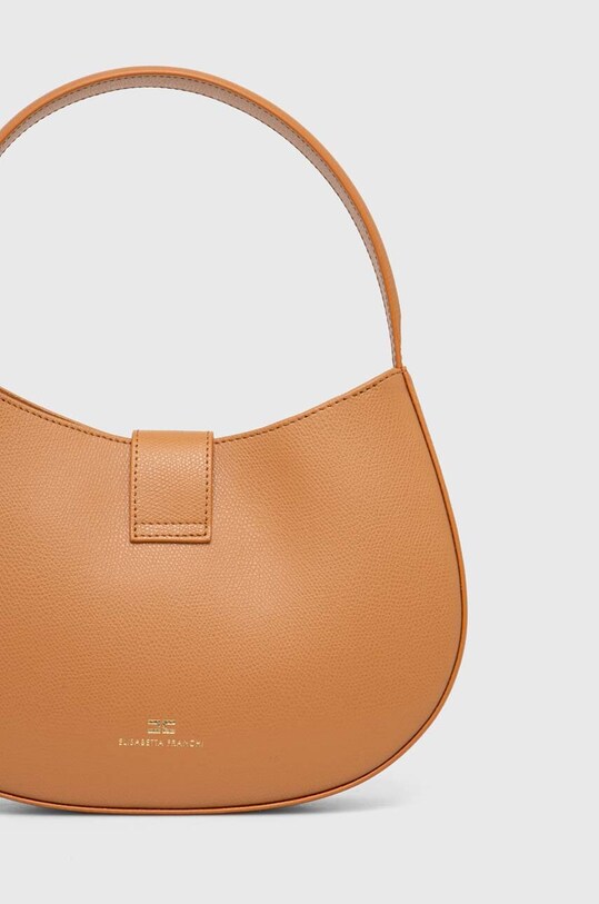Accesorii Elisabetta Franchi poseta de piele BS40F41E2 maro