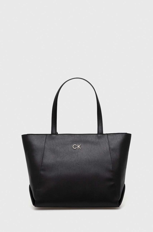 Kabelka Calvin Klein imitácia kože čierna K60K611334