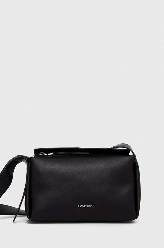 Τσάντα Calvin Klein απομίμηση λείου δέρματος μαύρο K60K611346