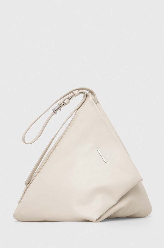 Kabelka Calvin Klein hladký béžová K60K611355