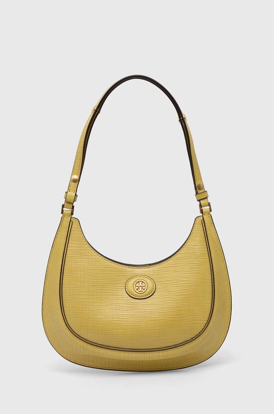Tory Burch torebka skórzana Robinson Crosshatched skóra licowa żółty 158509.700