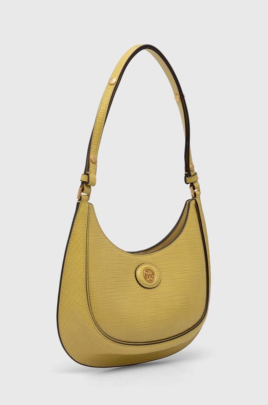 Tory Burch torebka skórzana Robinson Crosshatched 158509.700 żółty SS24