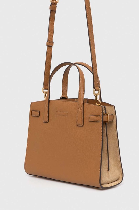 Tory Burch torebka skórzana Robinson Pebbled Small 152752.202 brązowy
