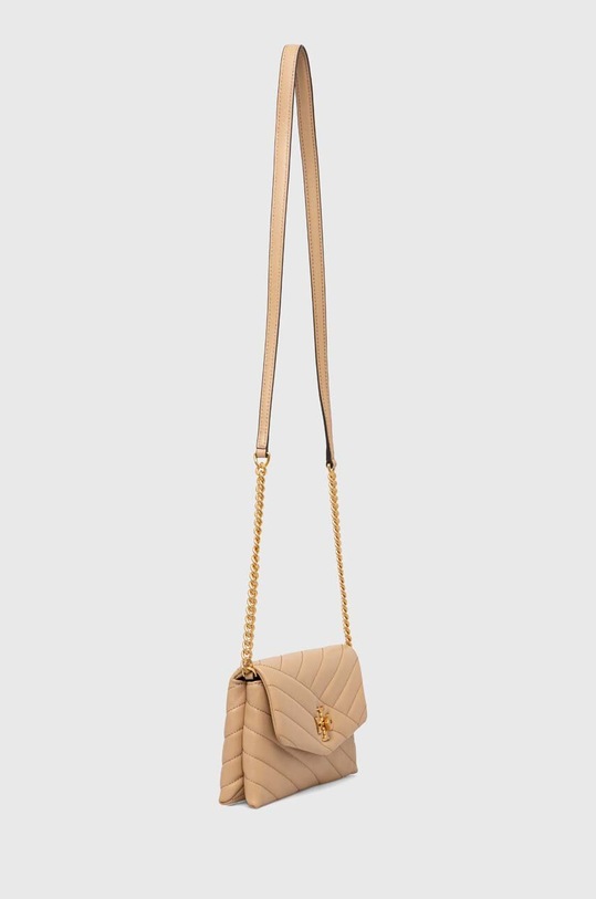 Tory Burch torebka skórzana Kira Chevron 90343.251 beżowy SS24