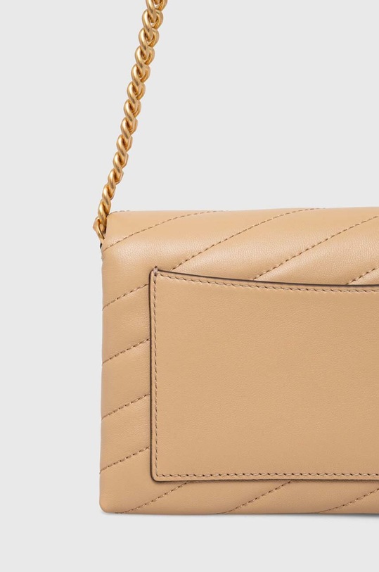 Akcesoria Tory Burch torebka skórzana Kira Chevron 90343.251 beżowy